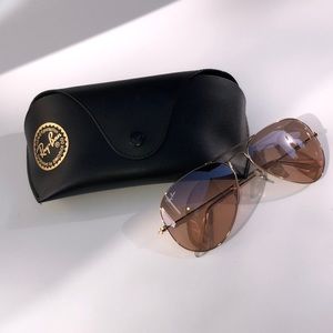 Ray-Ban Women’s Large 62 Aviator Sunglasses Rose